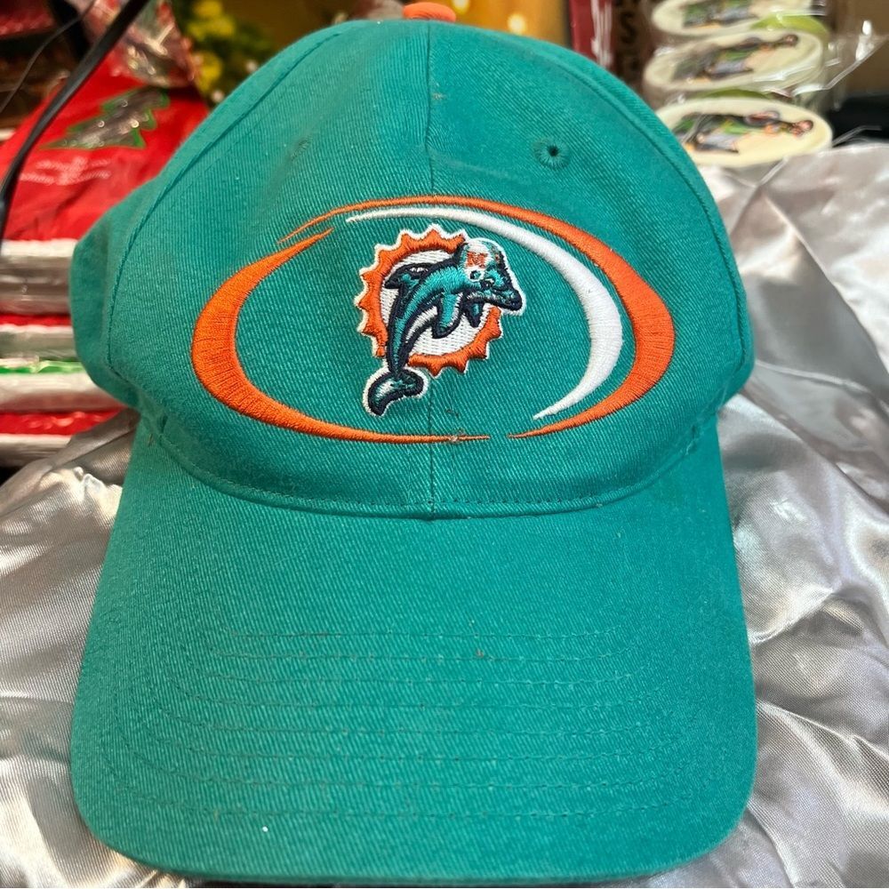 Teal and Orange Dolphins Cap